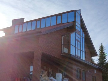 Тонирование загородного дома пленкой Silver 15